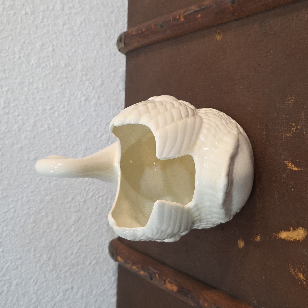 Vintage Holland Mold Swan Ceramic Planter Vase/Candy Dish 7” White  Pearlescent - Picture 4 of 10